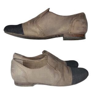 OTBT Union Springs Slip On Loafer Flats chain link toe Woman's size 7.5 brown